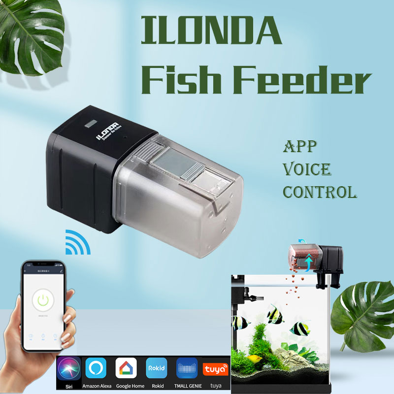 Aquarium Plant Nutrients - Ilonda Automat WiFi Alimentatore da pesca