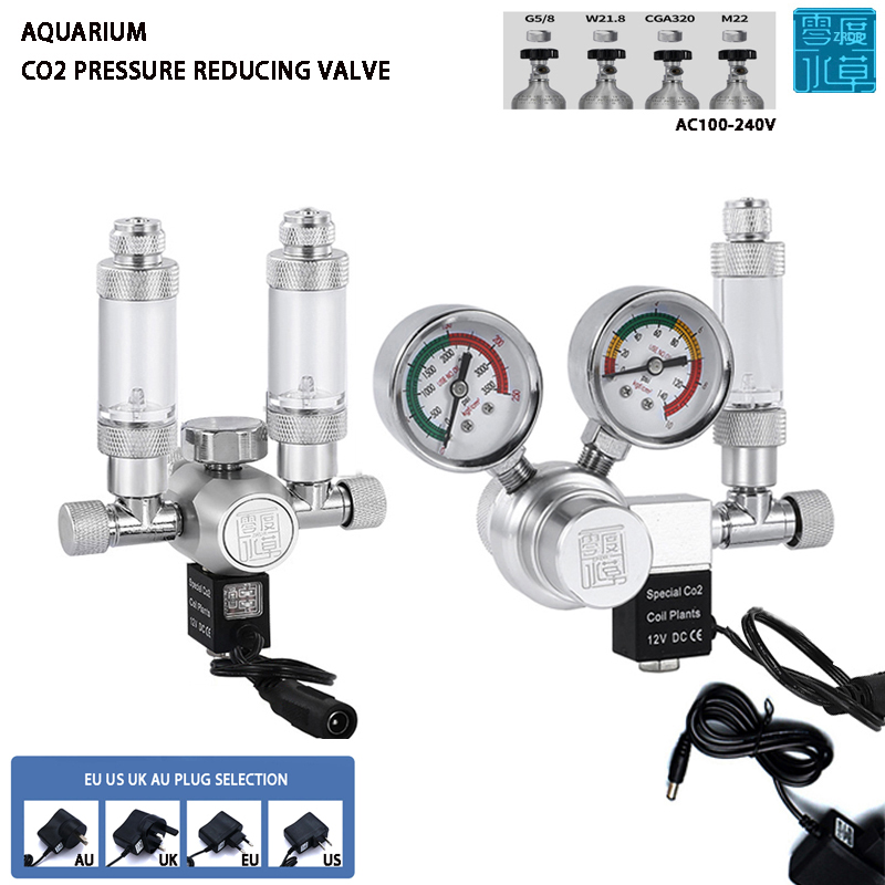 Planted Aquarium Equipment - Acquario regolatore di CO2 elettrovalvola misuratore