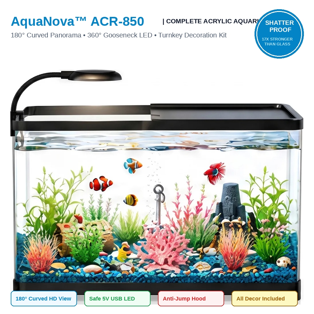 Acquario da Tavolo in Acrilico - Planted Aquarium Starter Kit recensione e prezzo