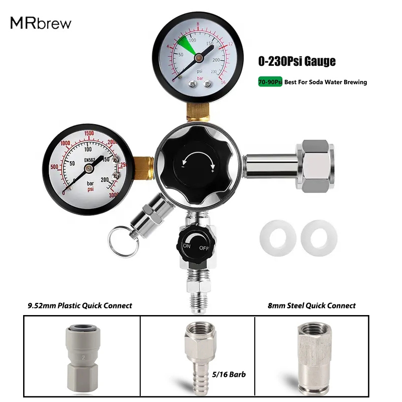 Caricatore Co2 ad alta pressio - Co2 Regulator Dual Stage recensione e prezzo