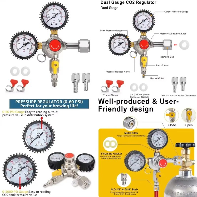 Regolatore CO2 per Birra alla  - Co2 Regulator Dual Stage recensione e prezzo