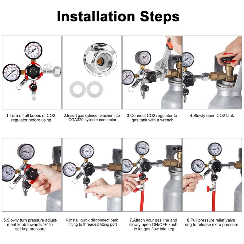 Regolatore per fusto CGA-320,  - Co2 Regulator Dual Stage recensione e prezzo