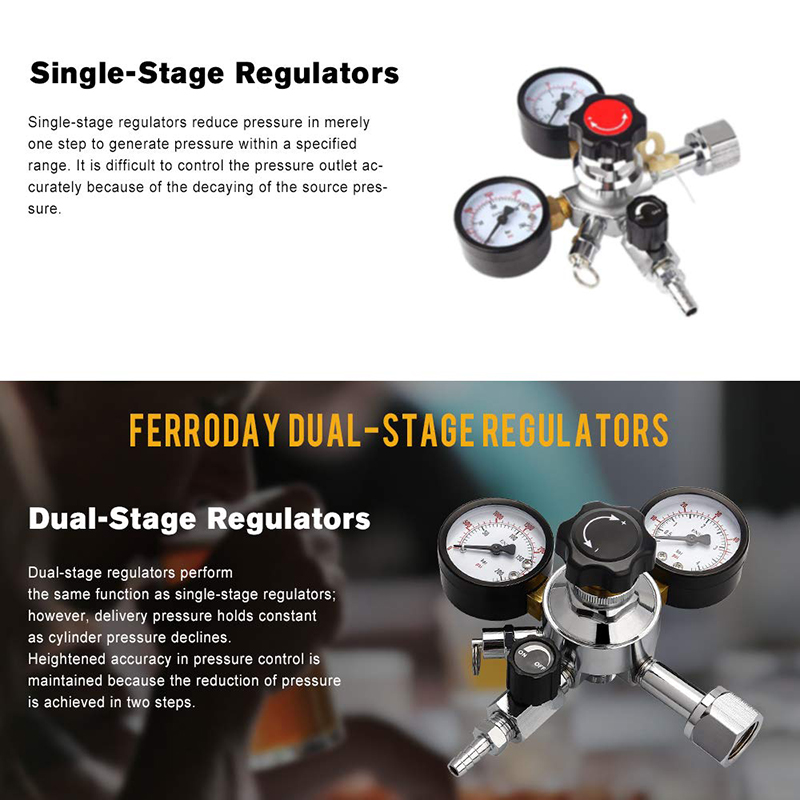 Regolatore di pressione del re - Co2 Regulator Dual Stage recensione e prezzo